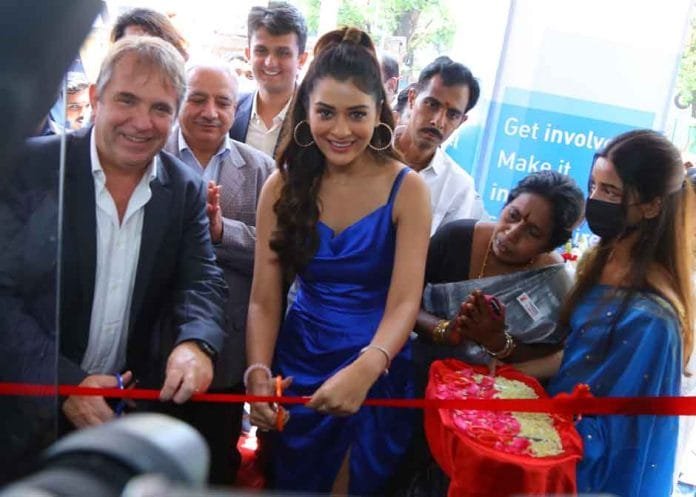 Indian-Actress-Payal-Rajput Indian Actress Payal Rajput inaugurating the first state-of-art studio in Telangana along with Mr. Tony Berland, CEO and Managing Director, Legrand India
