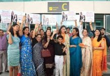 Delhi girl Shinata Chauhan- Femina Miss India 2nd Runners up 2022 receives warm welcome at IGI airport