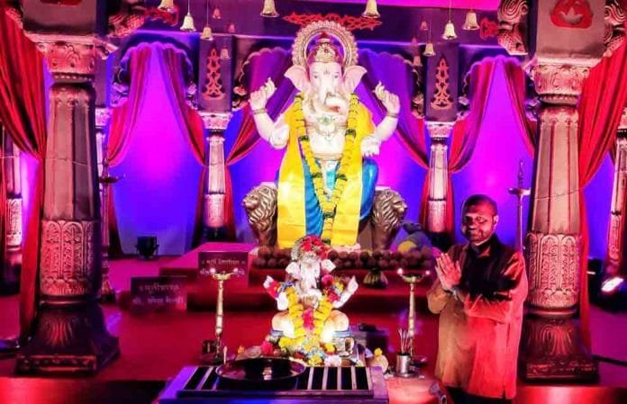 Ganeshotsav-of-'Swapnakshay Ganeshotsav of 'Swapnakshay Mitra Mandal',Seven Bungalow, Model Town Road, Andheri (W),Mumbai by Devendra (Bala) Ambarker and Rajesh Dhere,