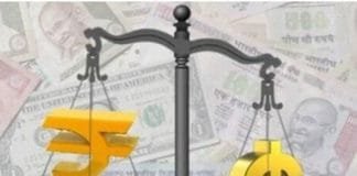 Rupee falls again today against dollar