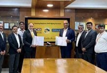 Federal Bank partners with JCB India for Equipment Financing Caption for the photo - Seen in the picture (From Left to Right) - Mr. Anuj Tomar, Head - Retail Finance, JCB India, Mr. Shekhar Iyer, Vice President & Head – CV/CE Business, Federal Bank, Mr. Manikandan R R, Deputy Vice President 1 & Head – Commercial Transportation Group, Mr. Shyam Srinivasan, MD & CEO, Federal Bank, Mr. Deepak Shetty, CEO & MD, JCB India, Mr. Rohit Sood, Senior Vice President, JCB India, Mr. Arun Avinashilingam, Business Head - Tamil Nadu & Kerala, and Mr. Raghunath AV, Regional Manager -South & South Central, JCB India