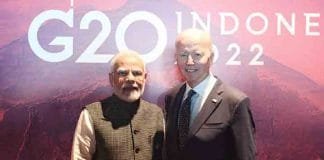 G-20 Summit Bali : Prime Minister Modi meets the President of USA PM with the President of USA, Mr. Joseph R. Biden at G20 Summit