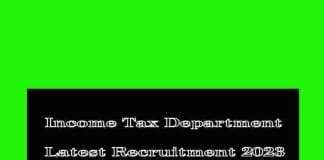 Income Tax Department Recruitment 2023: Golden opportunity to get job in Income Tax Department, can apply till 06 February Income Tax Department Recruitment 2023
