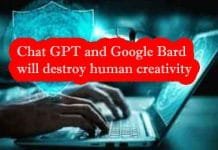 Chat GPT and Google Bard will destroy human creativity Chat GPT and Google Bard will destroy human creativity