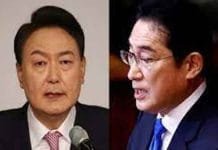 After 12 years, Japan and D.Korea have moved forward on the way to improve their relations Fumio Kishida with Yoon Suk Yeo