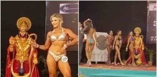 Know why women in two piece bikini showed their body in front of Hanuman ji Know why women in two piece bikini showed their body in front of Hanuman ji