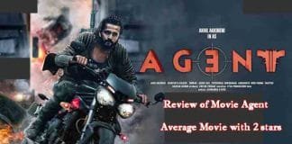 Review of Movie Agent Starring Akhil Akkineni : Average Movie with 2 stars Review of Movie Agent Average Movie with 2 stars