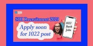 SBI Recruitment 2023: Apply for 1022 Bank Jobs SBI Recruitment 2023