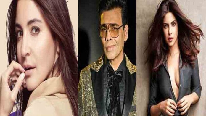 Anushka Sharma, Karan Johar, Priyanka Chopra