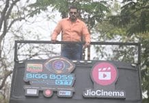 Salman Khan Lights Up the Stage with Double Decker Bus Entry for Bigg Boss OTT Season 2 Premiere Salman Khan on top of a double decker bus for JioCinema's Bigg Boss OTT season 2