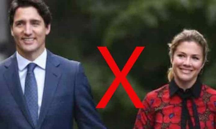 Justin Trudeau and his wife Sophie Trudeau