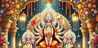 Celebrate Basant Panchami with Special Puja at Baidyanath Temple – Grab Your Benefit Coupon Now Goddess Durga, Lakshmi, and Saraswati