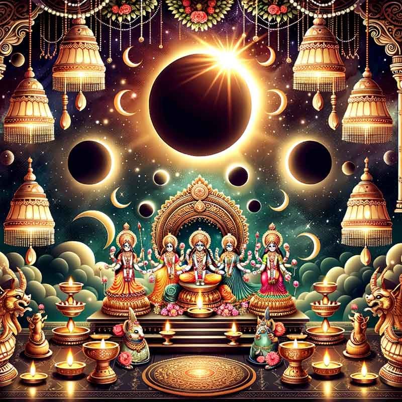 Solar eclipse Shardiya Navratri