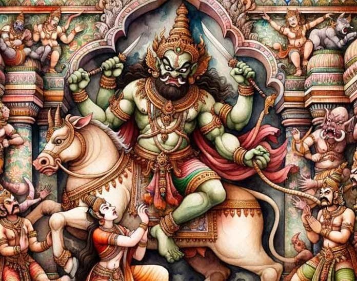 Worship of Demon King Mahishasura