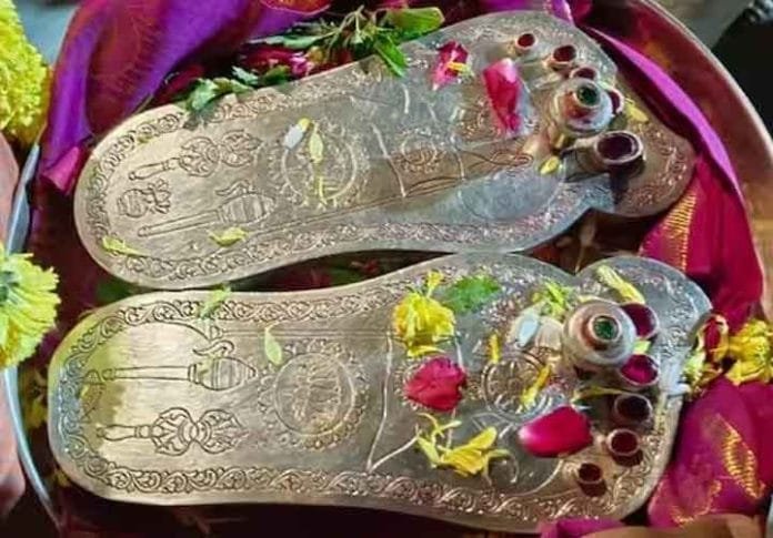 sacred sandals for the Ram Temple