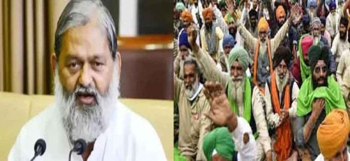 Farmers Protest Anil Vij Controversial Statement