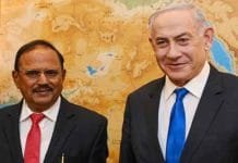 Israeli Prime Minister Benjamin Netanyahu Meets Indian National Security Advisor Ajit Doval Benjamin Netanyahu , Ajit Doval