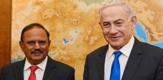 Israeli Prime Minister Benjamin Netanyahu Meets Indian National Security Advisor Ajit Doval Benjamin Netanyahu , Ajit Doval