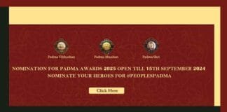 Nominations for Padma Awards 2025 Now Open: Submit by September 15, 2024 Nominations for the Padma Awards 2025