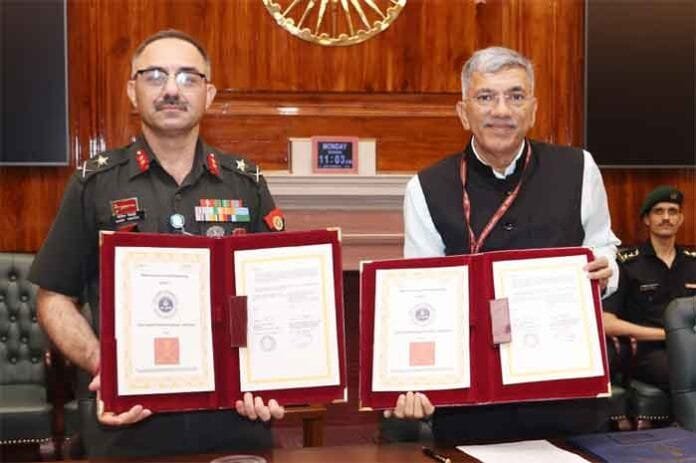 Indian-Army-and-Indian-Air- Indian Army and Indian Air Force Exchange of MoUs with Gati Shakti Vishwavidyalaya
