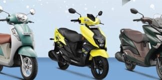 Auto Expo Delhi 2025 : Suzuki Unveils Groundbreaking Innovations : Introducing Three New Bikes and an Advanced Electric Scooter Suzuki unveils the e-ACCESS electric scooter alongside the Access 125 and GIXXER SF 250 Flex Fuel motorcycles at Auto Expo Delhi 2025.