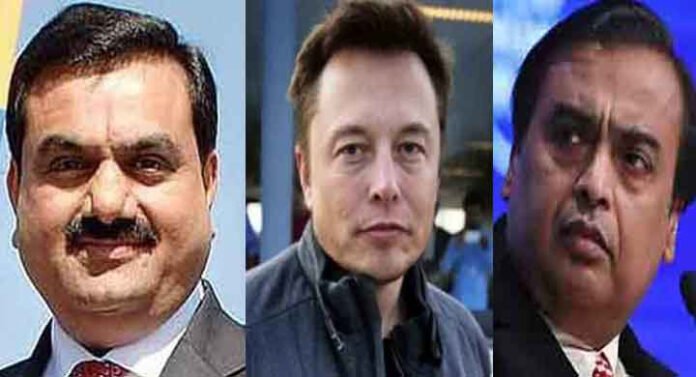 Gautam-Adani,-Elon-Musk,-Mu Top billionaires, including Adani and Musk, witness significant wealth reductions due to market turmoil