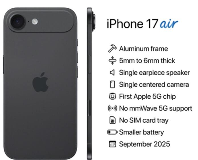 iPhone 17 Air in stunning detail.