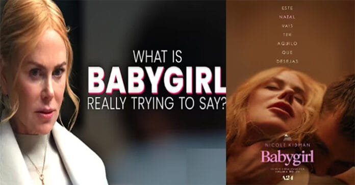 official-poster-of-'Babygir Dive into 'Babygirl,' the latest erotic thriller featuring Nicole Kidman and Harris Dickinson, as they navigate complex power dynamics and forbidden desires