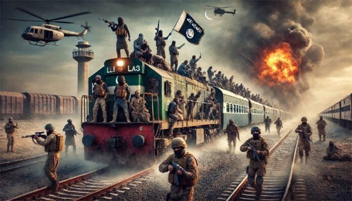 Chaos on the Tracks! Smoke Rises as BLA Militants Take Over Jaffar Express in a Shocking Hijacking