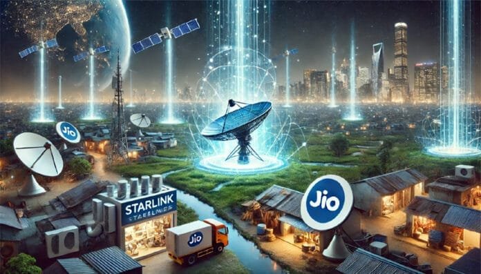 Jio-Starlink-partnership,-J Jio Starlink partnership, Jio and SpaceX deal news