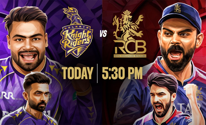 KKR vs RCB IPL 2025 LIVE: Watch Free Streaming, TV Telecast & Match Details