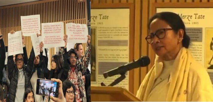 Oxford audience reacts as Mamata Banerjee pulls out an old attack photo to defend her record