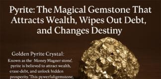 Pyrite: The Magical Gemstone That Attracts Wealth, Wipes Out Debt, and Changes Destiny Golden Pyrite Crystal: Known as the 'Money Magnet Stone', pyrite is believed to attract wealth, erase debt, and unlock hidden prosperity. This powerful gemstone, with its brilliant gold-like shimmer, is a favorite in astrology and Vastu for transforming financial destinies
