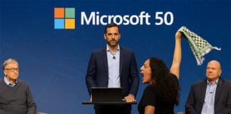Microsoft Faces AI Revolt: Protesters Disrupt 50th Anniversary Over Israel-Gaza Bombing Ties Microsoft protester storms the stage during AI event, accusing the company of fueling genocide in Gaza.