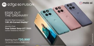 Motorola Edge 60 FUSION: Discover the Ultimate Smartphone with Unmatched Curved Display , AI Magic and More Motorola Unveils Edge 60 FUSION