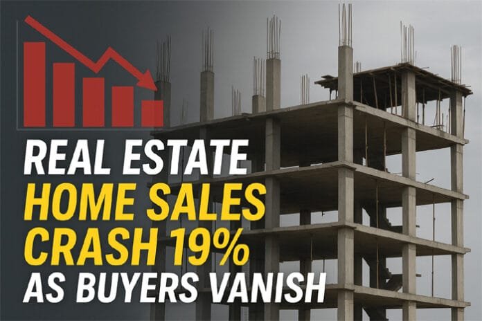 Real-Estate-Crash-2025---Ho Real Estate Crash 2025 - Home Sales Dip 19% Across India – Here's Why