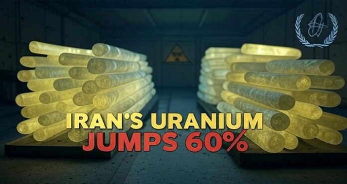 Iran-enriched-uranium-stock IAEA report exposes Iran’s uranium stockpile spike, pushing it closer to nuclear weapon-grade levels