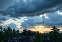 Kerala Braces for Earliest Monsoon in 16 Years – IMD Confirms Onset Within 24 Hours Monsoon clouds gather over Kerala’s skyline as early rainfall drenches the state.