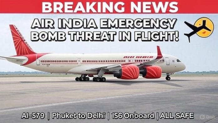 Air India Flight from Thailand to Delhi Makes Emergency Landing After Bomb Threat