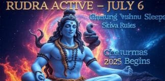 July 6 Cosmic Shift: Vishnu Sleeps, Shiva as Rudra Takes Over the Universe Chaturmas 2025: Lord Shiva Awakens in His Most Powerful Form – Rudra