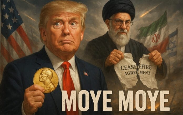 Moye-Moye-Trump “Trump dreamed of the Nobel. Khamenei gave him ‘Moye Moye’ instead.”