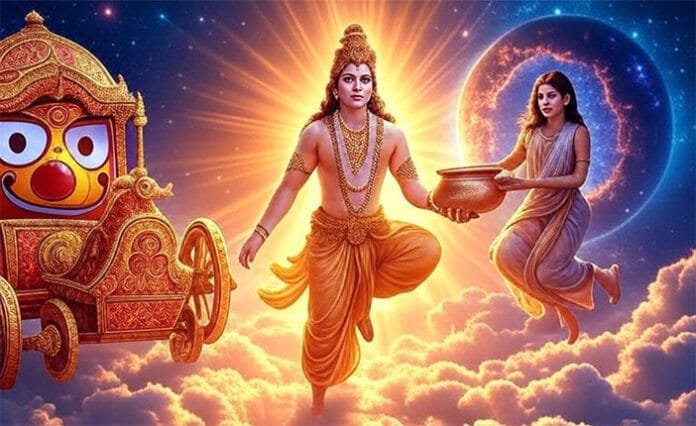 Offer-Arghya-to-Surya-Dev-a Offer Arghya to Surya Dev at sunrise—unlock power, peace, and prosperity this Sunday!