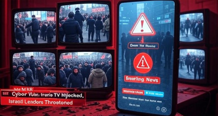 israel-iran-cyber-war-tv-ha Iran accuses Israel of TV hijacking and bank hacking while Israeli politicians report chilling threats. The cyber battlefield is heating up fast.