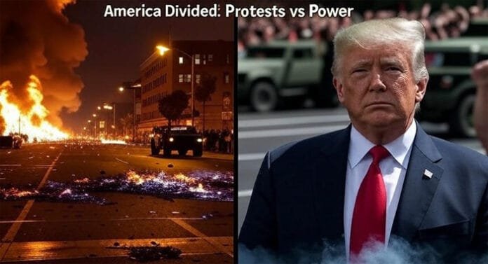 trump-protests-usa-2025-cha Massive protests against President Trump erupt across the US after immigration raids. From LA riots to Virginia violence, cities are boiling with anger.