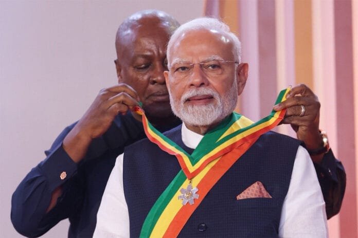 PM Modi Receives Ghana's Highest Civilian Honour