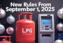 New Rules from 1st September 2025: LPG, ATM Charges, FD Rates, Silver Hallmarking and SBI Card Fees Changed