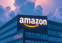 Massive AWS Outage Paralyzes Global Websites and Apps Amazon headquarters logo after major cloud disruption