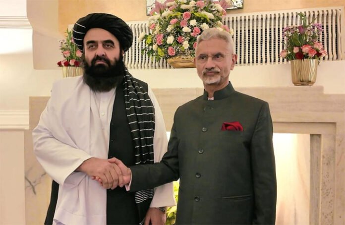 Indian flag outside the upgraded Indian embassy in Kabul, Afghanistan, 2025