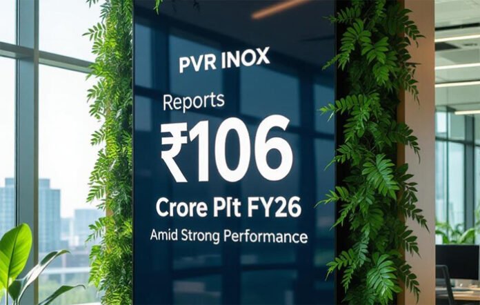 PVR INOX executives announcing quarterly financial results.