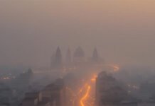 Delhi Chokes Again: Diwali 2025 Triggers Worst Air Quality in Three Years Despite Crackers Ban Smog-filled Delhi skyline after Diwali 2025 fireworks